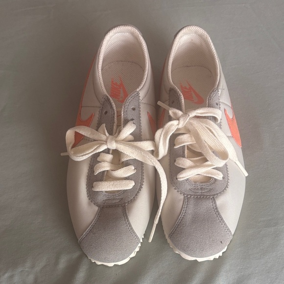 Nike Women's Cortez grey and Coral Sneakers - Picture 2 of 5